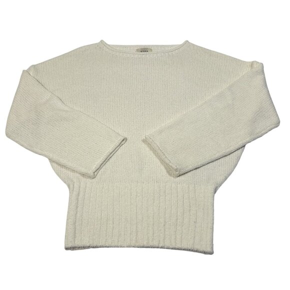 Dissh Jules Long Sleeve Knit Top in White